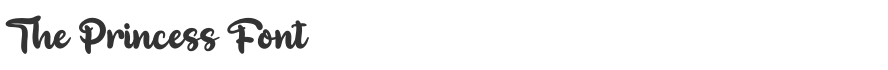 The Princess Font