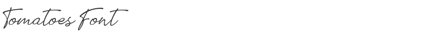 Tomatoes Font