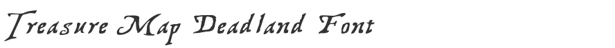 Treasure Map Deadland Font