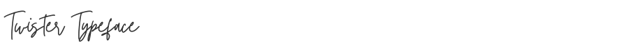 Twister Typeface