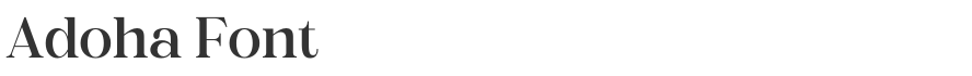 Adoha Font