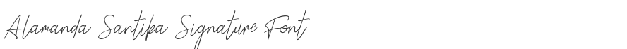 Alamanda Santika Signature Font