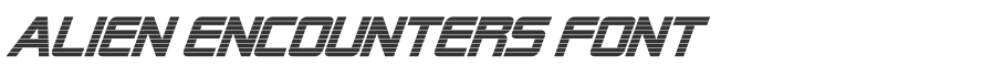 Alien Encounters Font