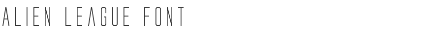 Alien League Font