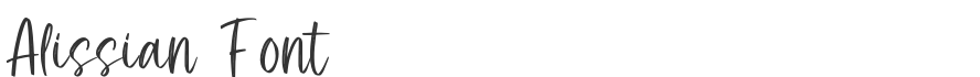 Alissian Font