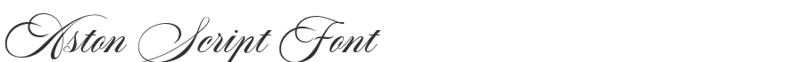 Aston Script Font
