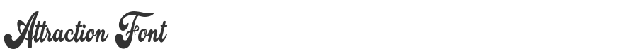 Attraction Font