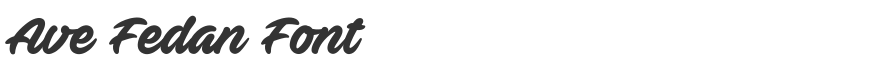 Ave Fedan Font