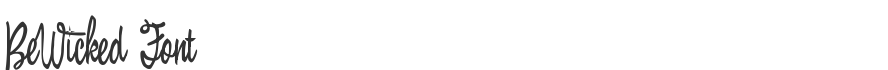 BeWicked Font