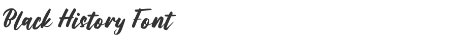 Black History Font