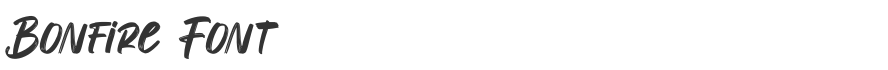 Bonfire Font