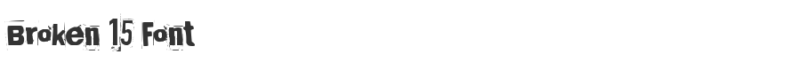Broken 15 Font