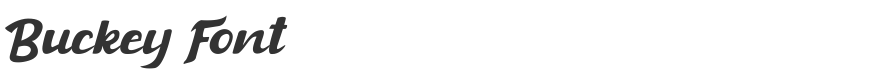 Buckey Font