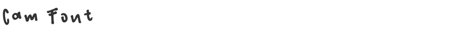 Cam Font