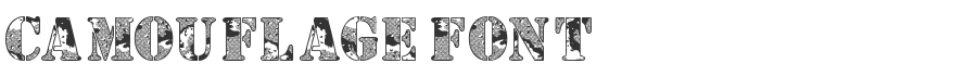 Camouflage Font