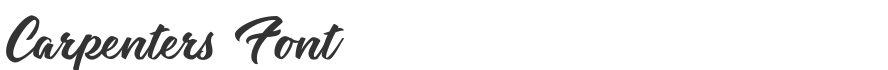 Carpenters Font