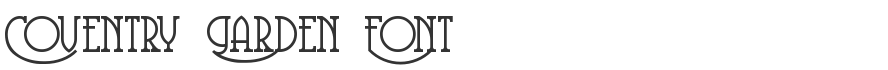 Coventry Garden Font