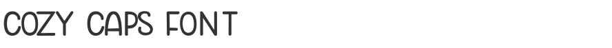 Cozy Caps Font