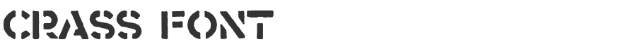 Crass Font