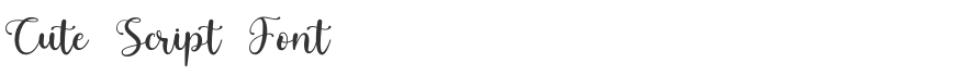 Cute Script Font