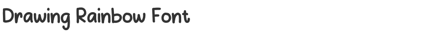 Drawing Rainbow Font