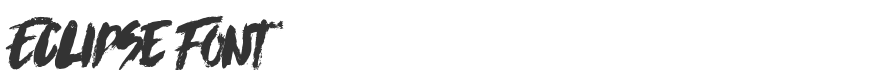 Eclipse Font