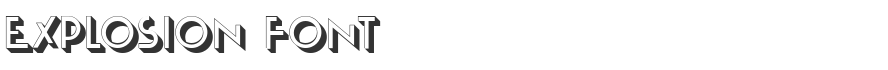 Explosion Font