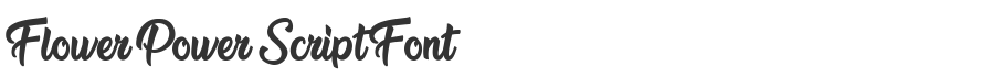 Flower Power Script Font