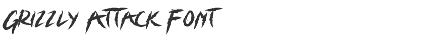 Grizzly Attack Font