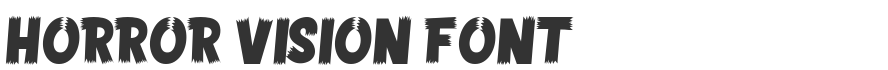 Horror Vision Font