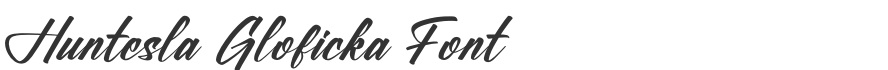 Huntesla Gloficka Font