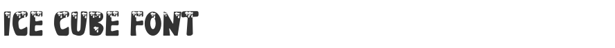 Ice Cube Font
