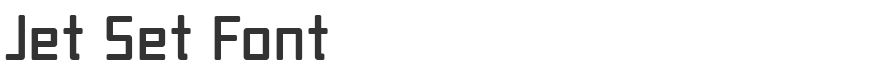 Jet Set Font