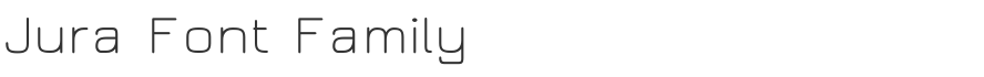 Jura Font Family