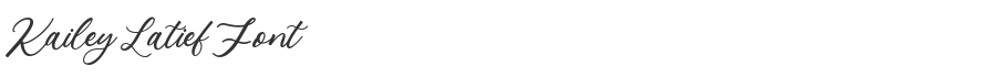 Kailey Latief Font