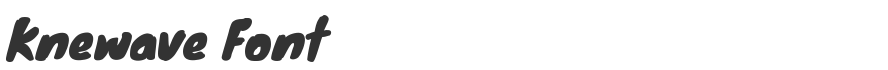 Knewave Font