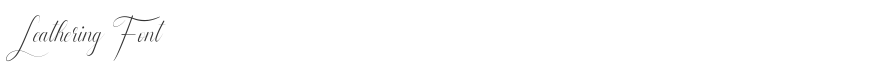 Leathering Font