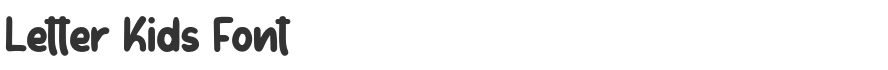 Letter Kids Font