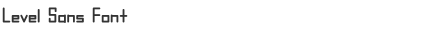 Level Sans Font