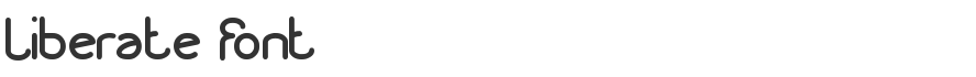 Liberate Font
