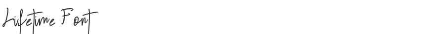 Lifetime Font