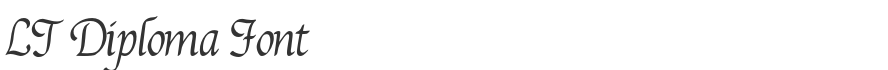 LT Diploma Font