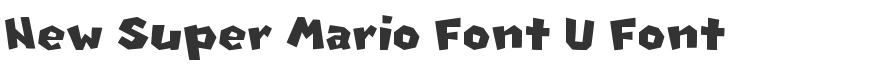 New Super Mario Font U Font
