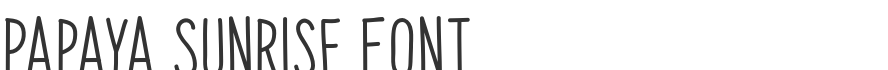 Papaya Sunrise Font