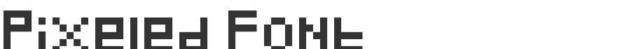 Pixeled Font
