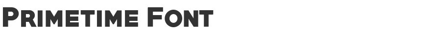 Primetime Font