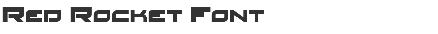 Red Rocket Font