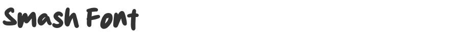Smash Font