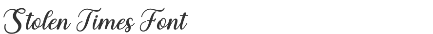 Stolen Times Font