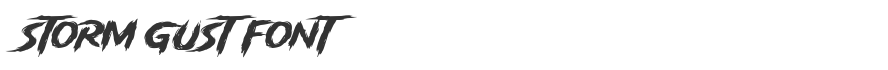 Storm Gust Font